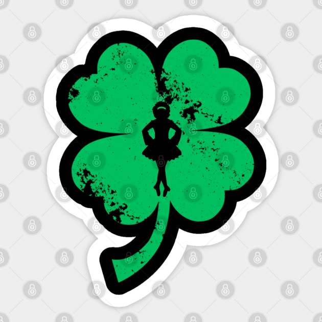 Funny Irish Dance Girls Women St Patrick's Day Gift Sticker by cedricchungerxc